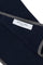 Blue Silk pocket square with contrasting piping