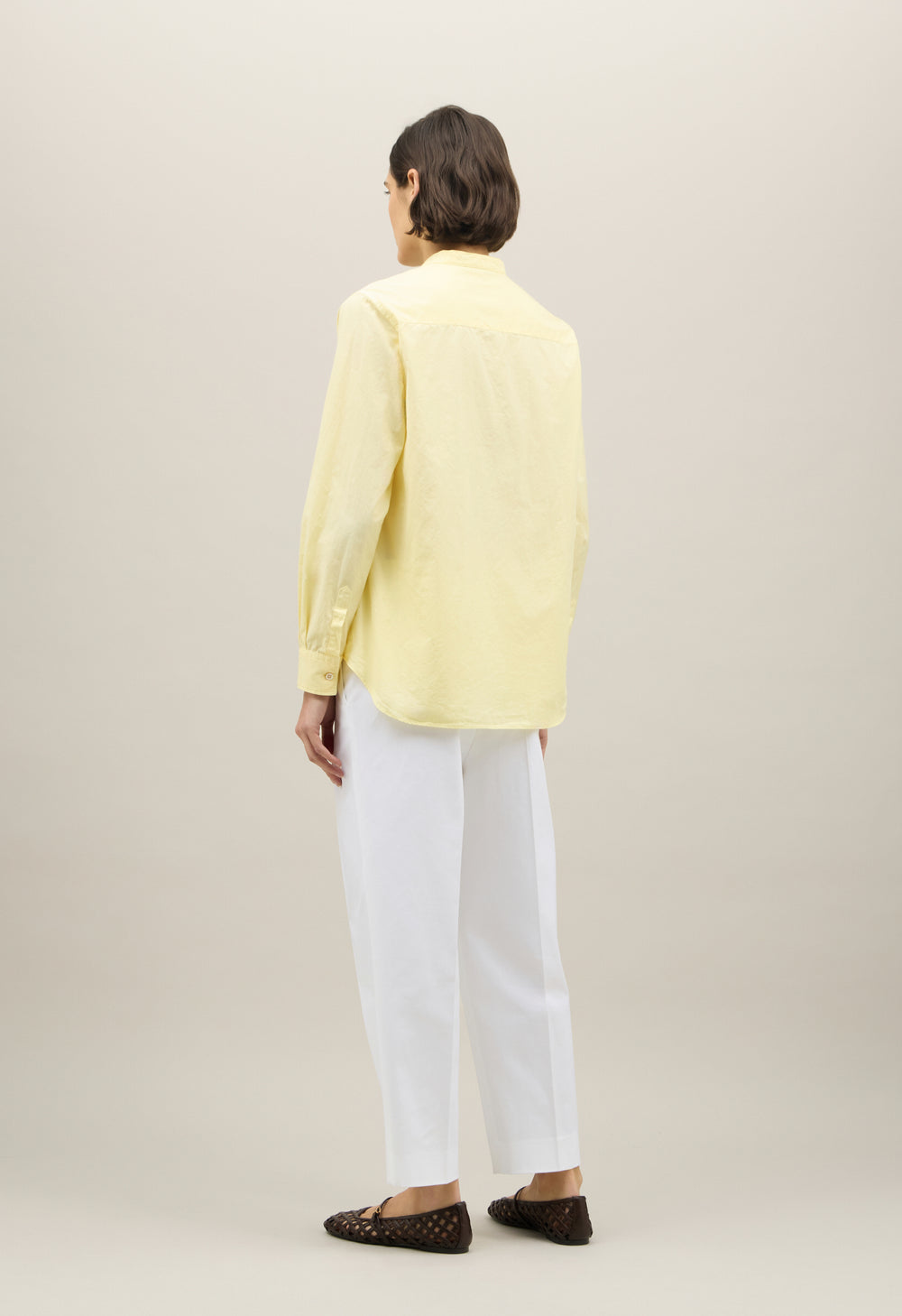 Yellow Cotton Popeline Guru Shirt