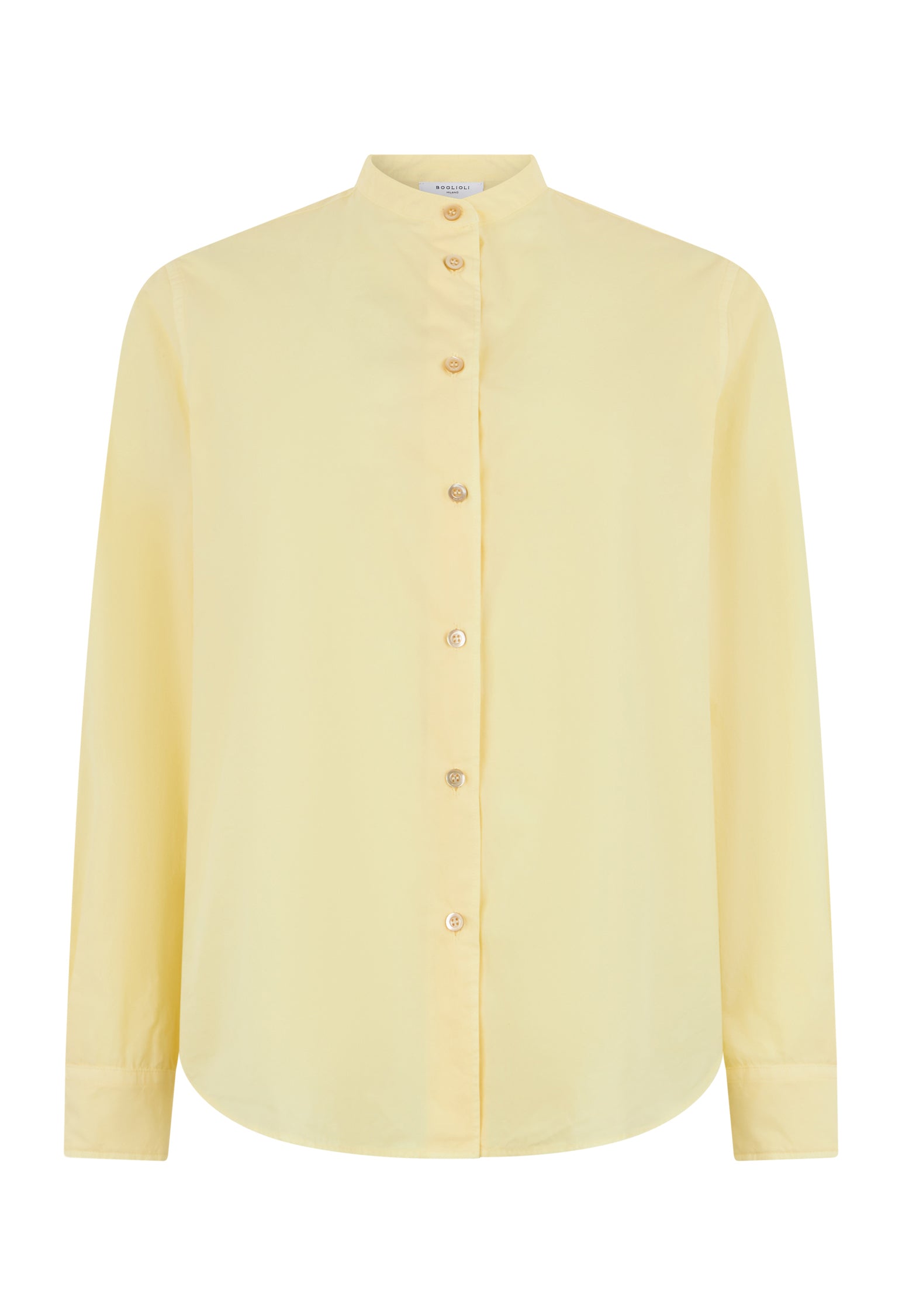 Yellow Cotton Popeline Guru Shirt
