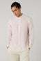 Camicia guru in lino tinto in capo rosa pastello