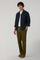 Blue Garment Dyed Linen Painter Overshirt