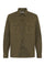 Green Garment Dyed Cotton Overshirt