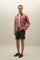 Pink Garment Dyed Cotton Overshirt