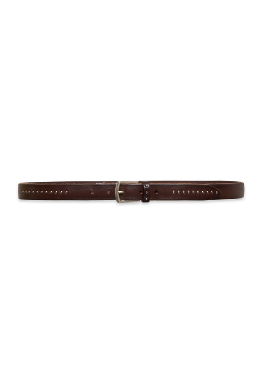 Brown leather belt