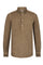 Grünes stückgefärbtes Leinen-Poloshirt