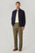 Overshirt aus blauem Woll-Canvas