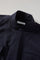 Overshirt aus blauem Woll-Canvas