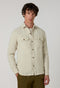 Beige Garment Dyed Linen Overshirt