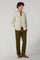 Beige Garment Dyed Linen Overshirt