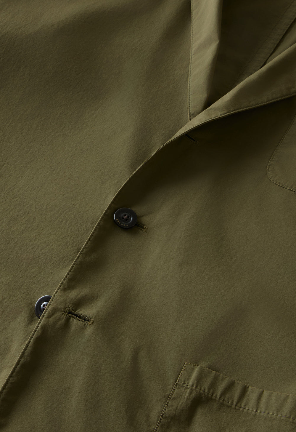 Giacca Khaki in popeline tinto in capo verde