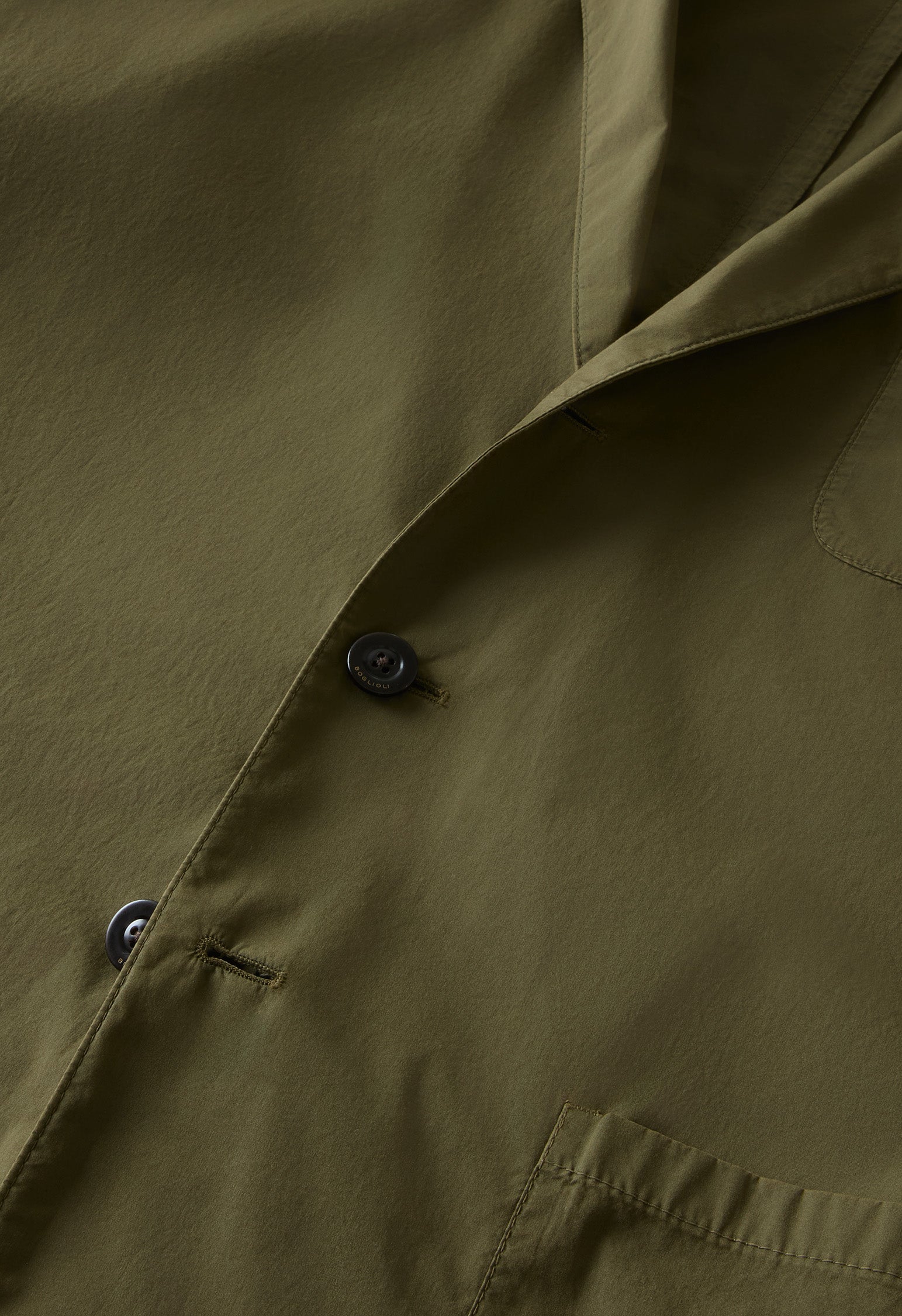 Giacca Khaki in popeline tinto in capo verde