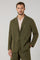 Green Garment Dyed Popeline Papier Khaki Bermuda Suits