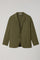 Green Garment Dyed Popeline Papier Khaki Bermuda Suits