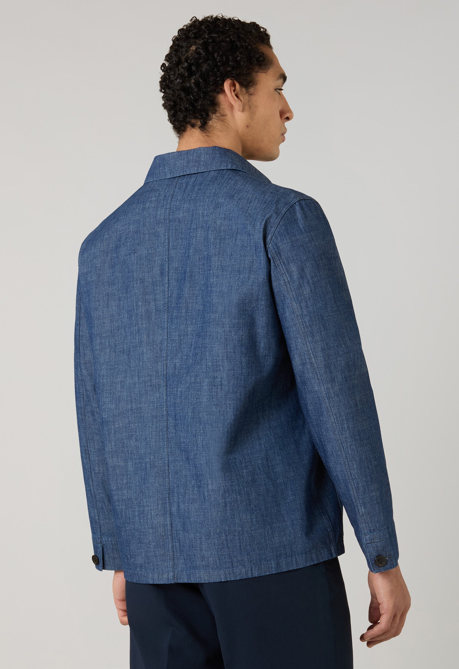 Blue Indaco Denim Workwear Jacket