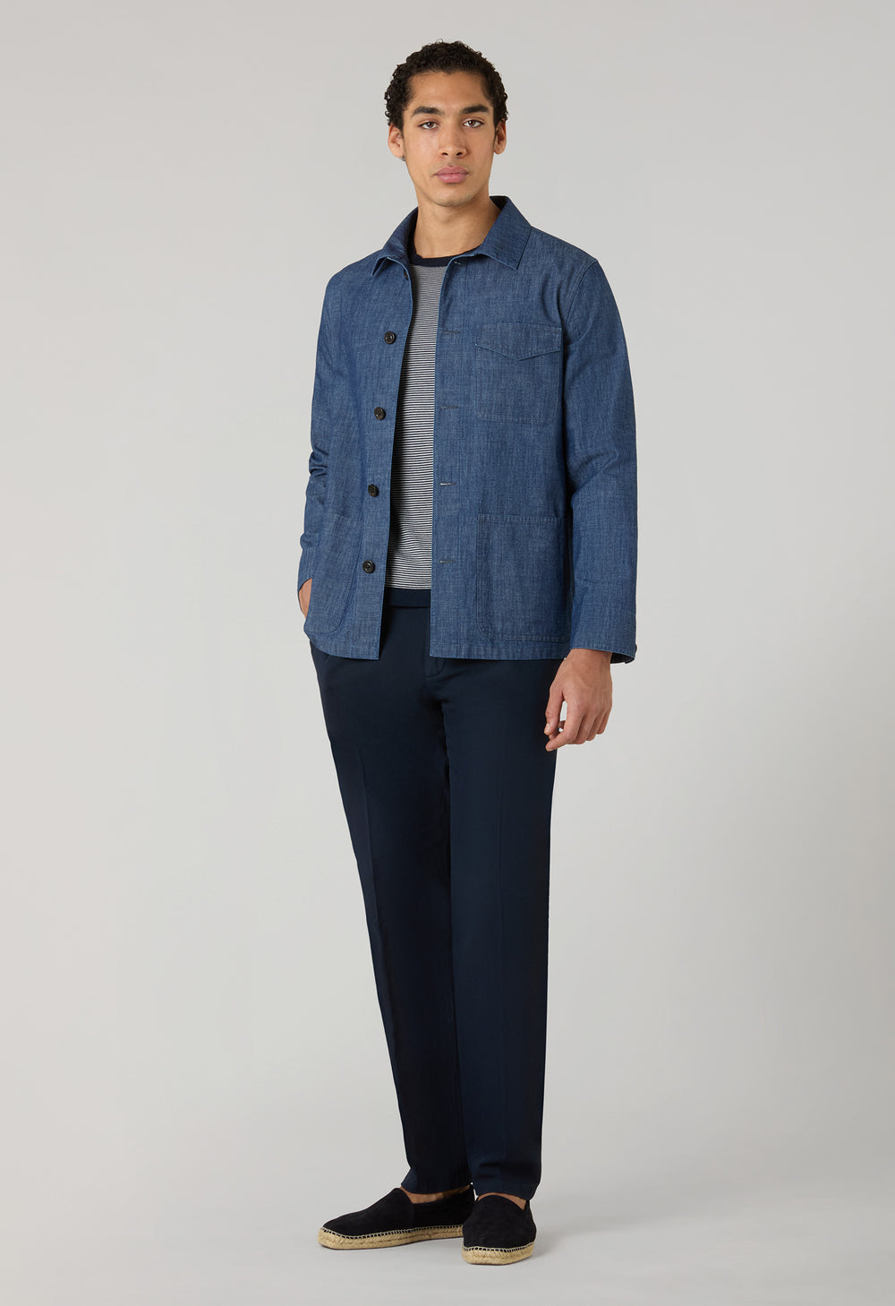 Blue Indaco Denim Workwear Jacket