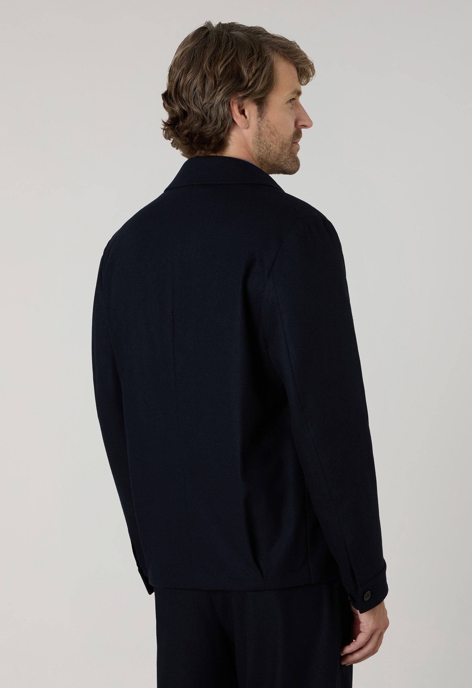 Blue Flannel Solferino Jacket