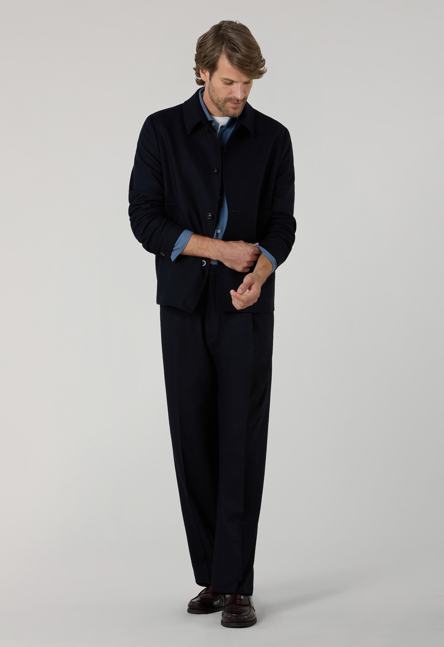 Blue Flannel Solferino Jacket
