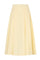 Yellow Light Popeline pleated Skirt