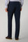 Pantalone in cotone tinto in capo micro-spinato blu