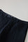 Pantalone in cotone tinto in capo micro-spinato blu