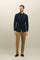 Light Brown Garment Dyed Cotton Loose Trousers
