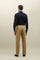 Light Brown Garment Dyed Cotton Loose Trousers
