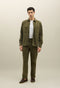 Green Garment Dyed Cotton Loose Trousers