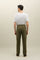 Green Garment Dyed Cotton Loose Trousers
