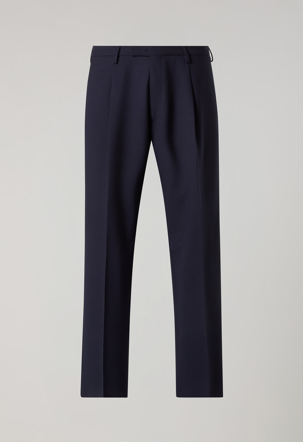 Blue Wool Canvas Trousers