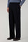 Blue Flannel Fluid Trousers