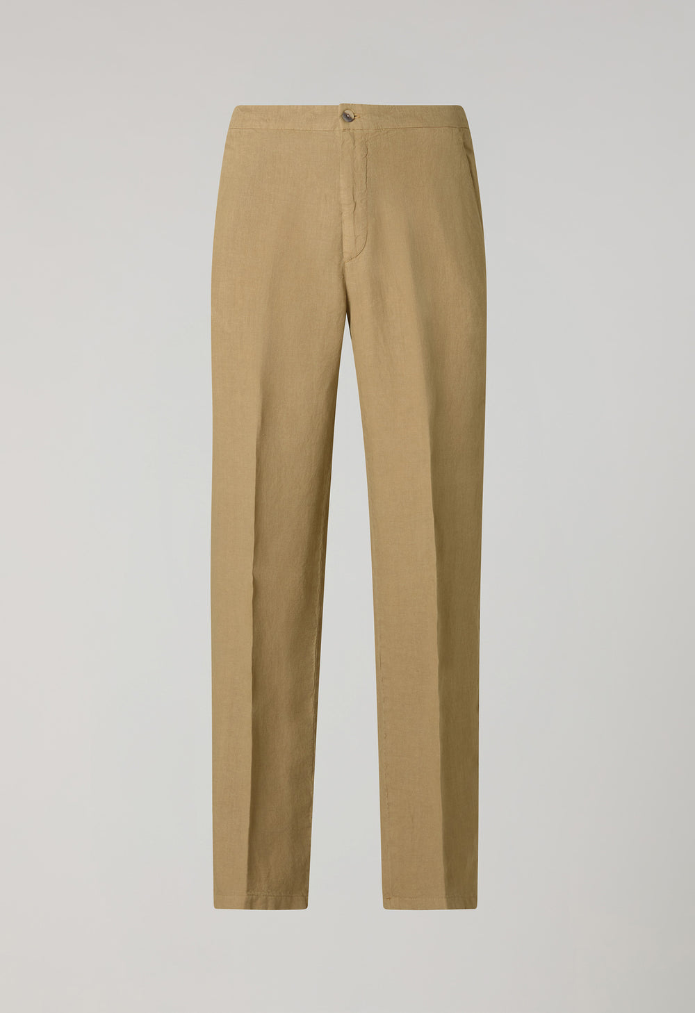 Camel Garment Dyed Linen Joggers