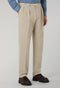Dark Grey Garment Dyed Soft Cotton Roma Trousers
