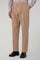 Beige Garment Dyed Soft Cotton Roma Trousers