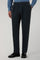 Dark Grey Garment Dyed Soft Cotton Roma Trousers