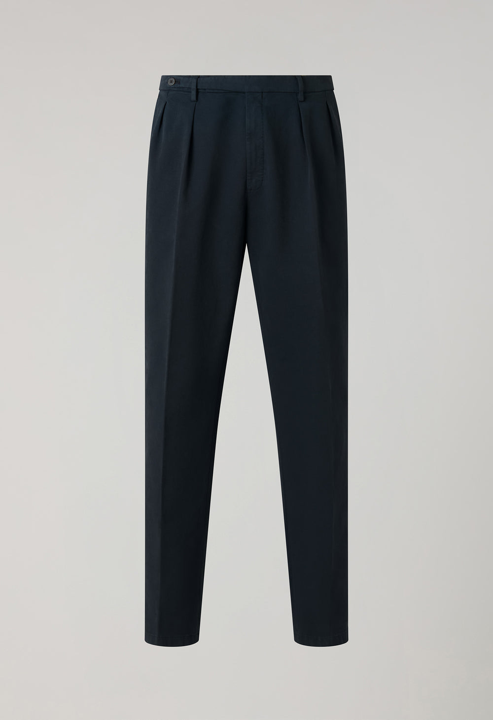 Dark Grey Garment Dyed Soft Cotton Roma Trousers