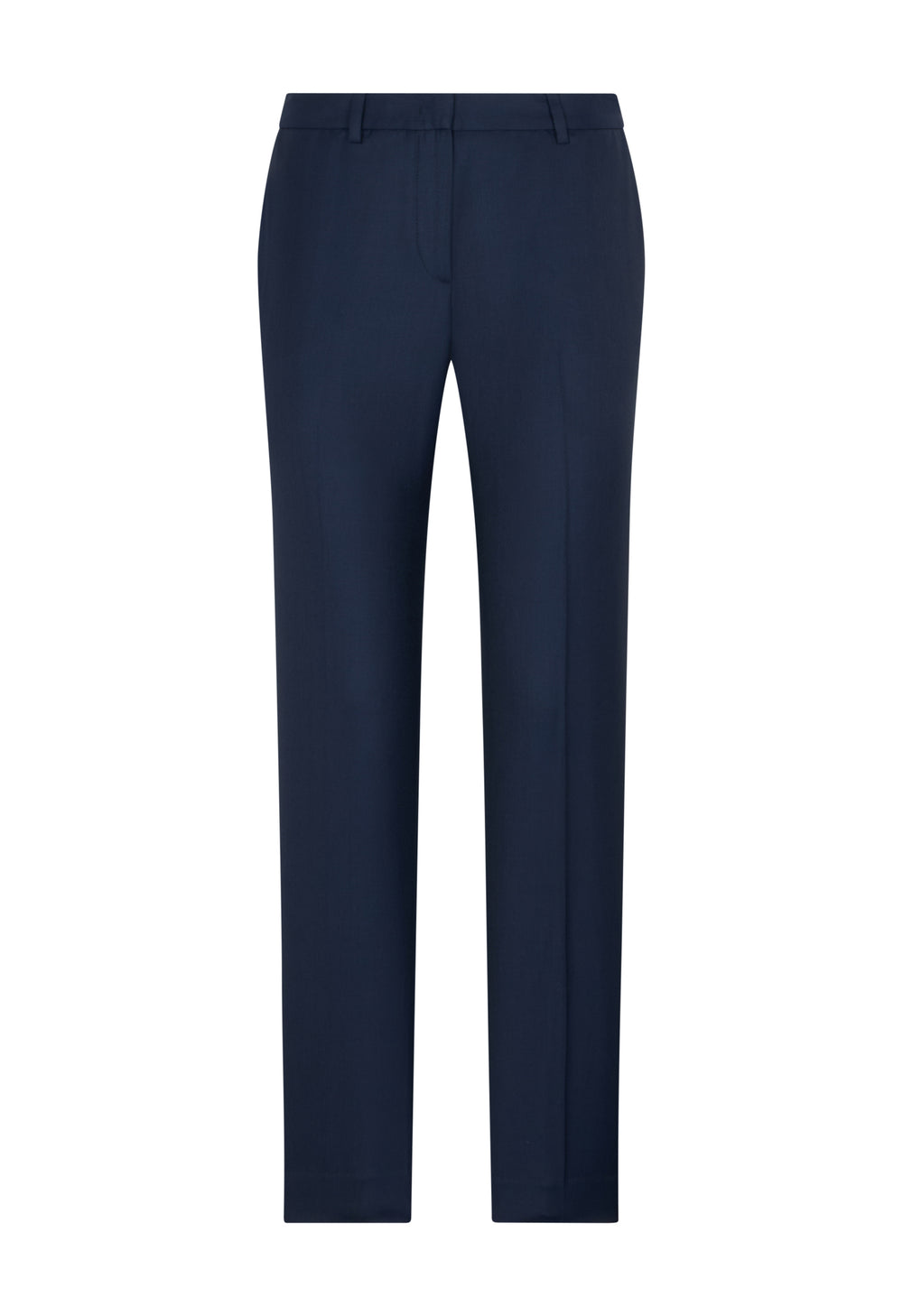 Blu Wool twill straight Trousers
