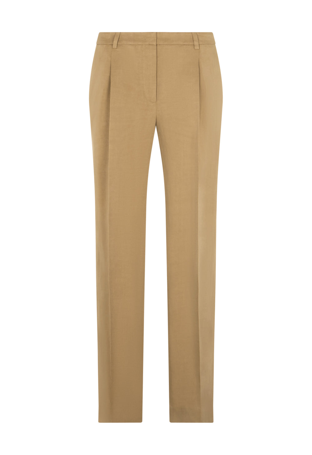 Beige Linen Tencel satin Palazzo Trousers