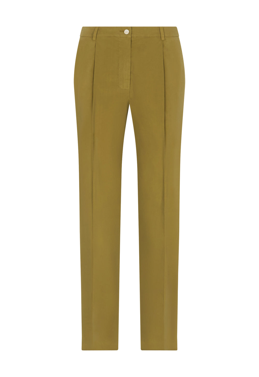 Green Light Popeline Cropped Trousers