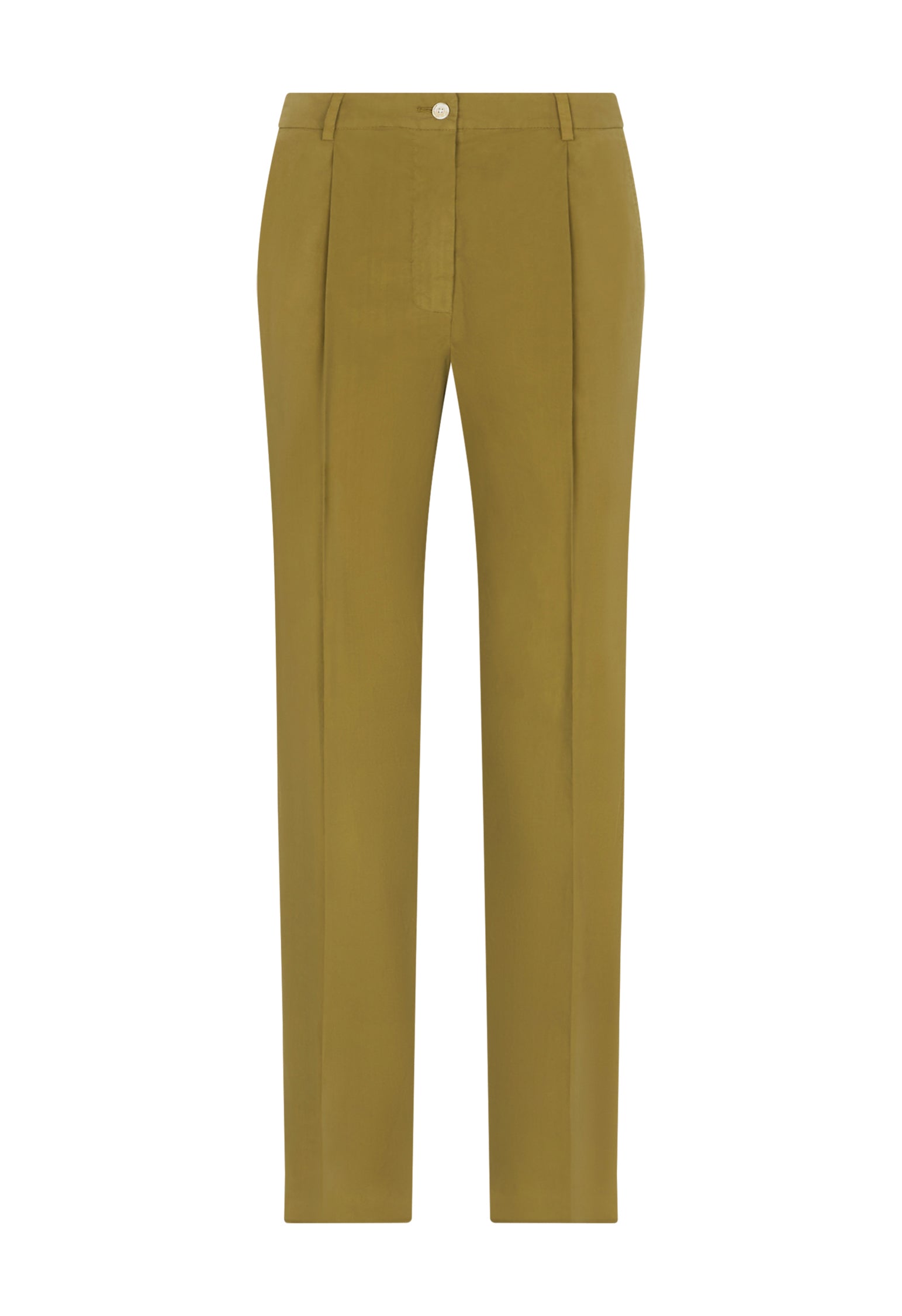 Green Light Popeline Cropped Trousers