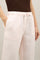Pink Garment Dyed Linen jog wide Trousers