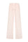 Pink Garment Dyed Linen jog wide Trousers