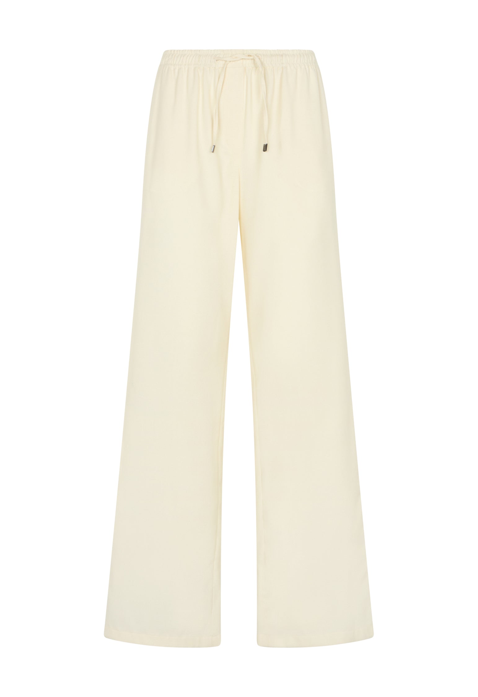 Light Wool honeycomb jog wide Trousers