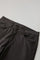 Brown Garment Dyed Cotton Silk 5-Pocket Trousers