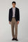 Beige Stretch Wool Mario Trousers
