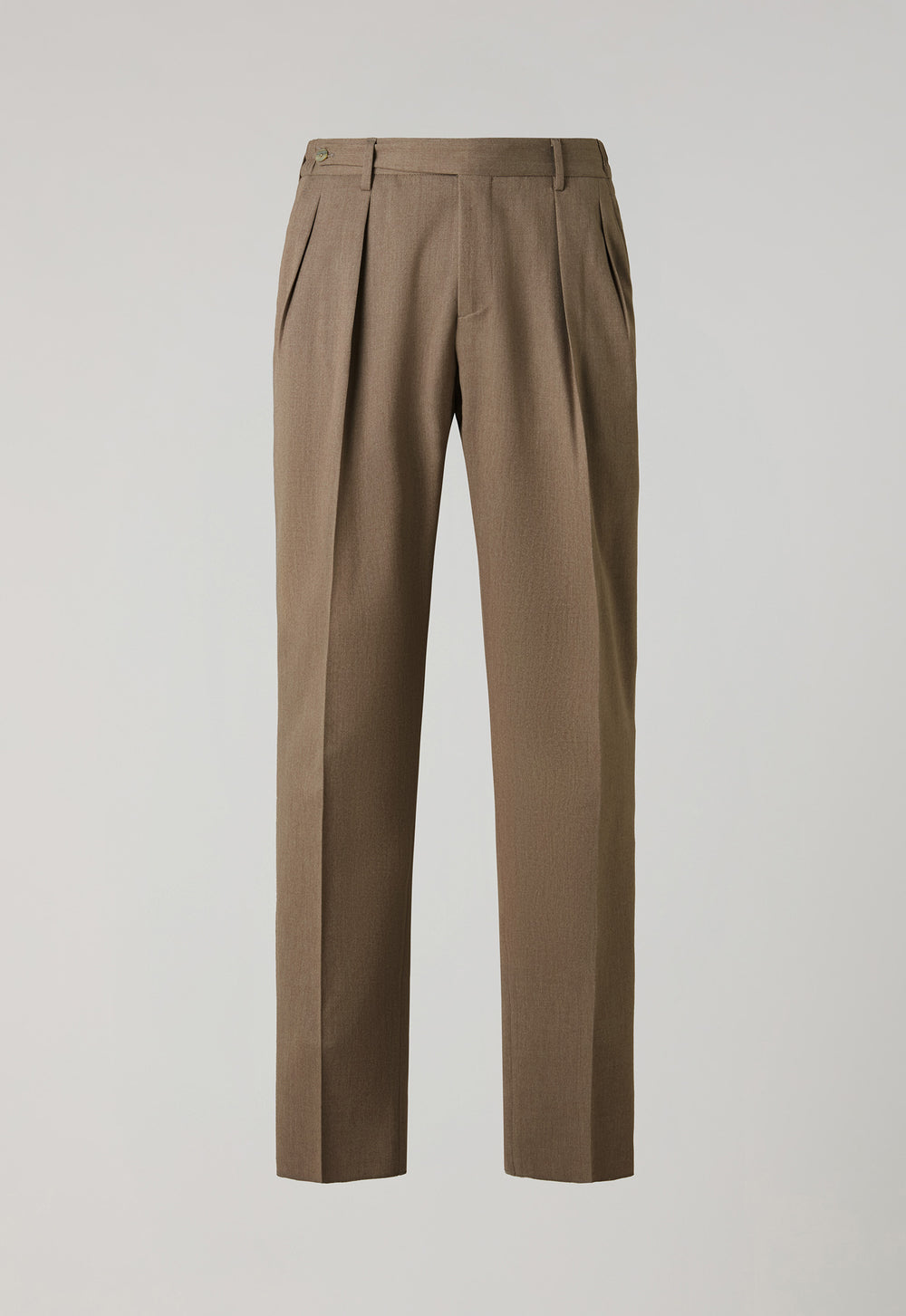 Beige Stretch Wool Mario Trousers