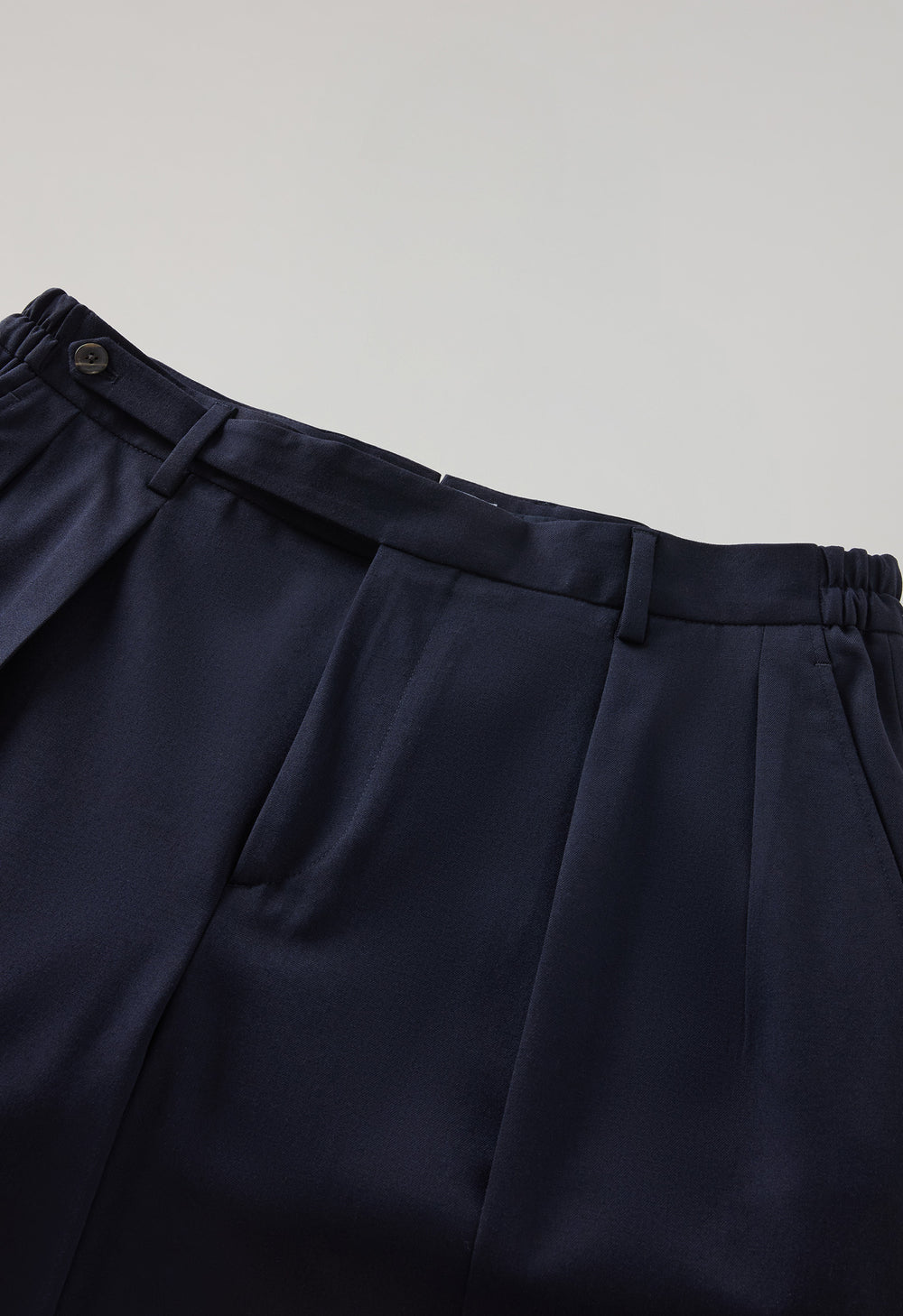 Blue Stretch Wool Mario Trousers