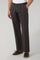 Pantalone Napoli in lino tinto in capo marrone