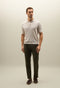 Green Flat Rib Linen short-sleeve Polo
