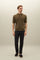 Green Flat Rib Linen short-sleeve Polo
