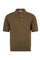 Green Flat Rib Linen short-sleeve Polo